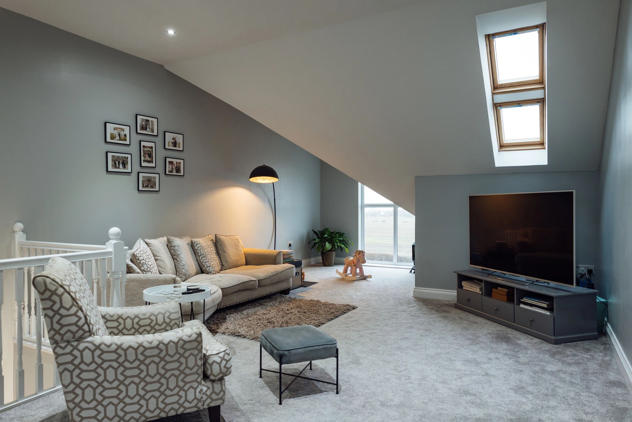 Refined living room remodel
